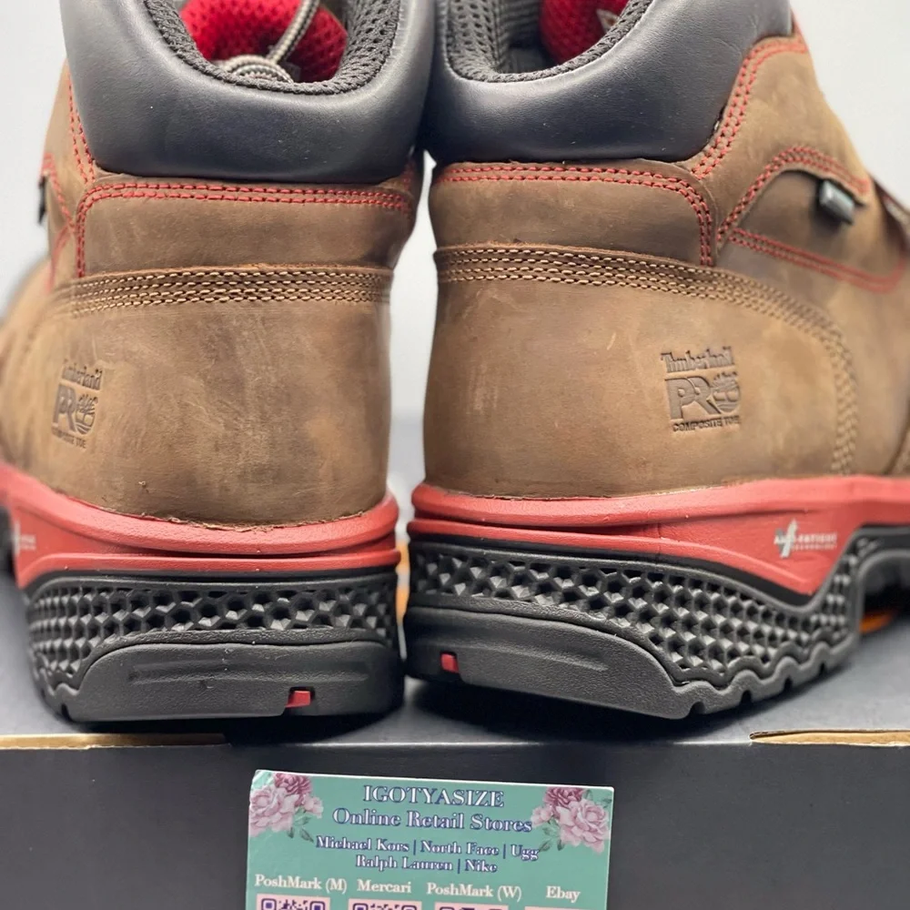 TIMBERLAND PRO 6” BOSSHOG COMPOSITE SAFETY TOE WATERPROOF LEATHER BOOT‎